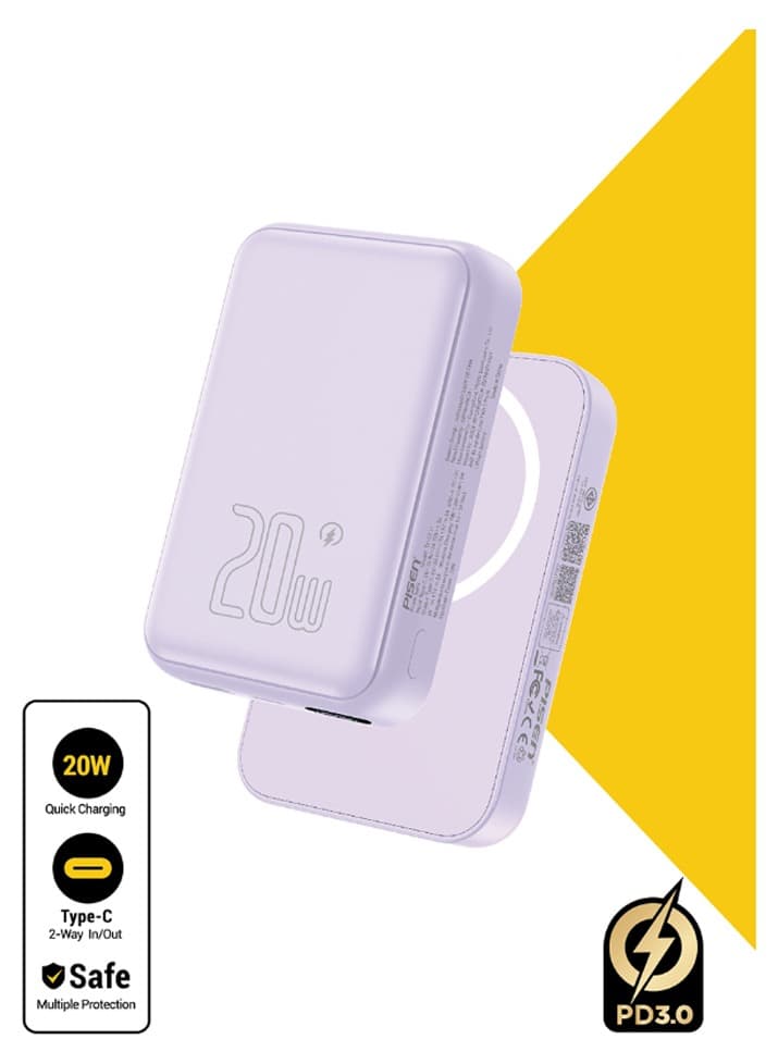 Pin sạc dự phòng không dây Pisen 10.000 mAh QUICK – PowerMag Digital TP-D111 20W