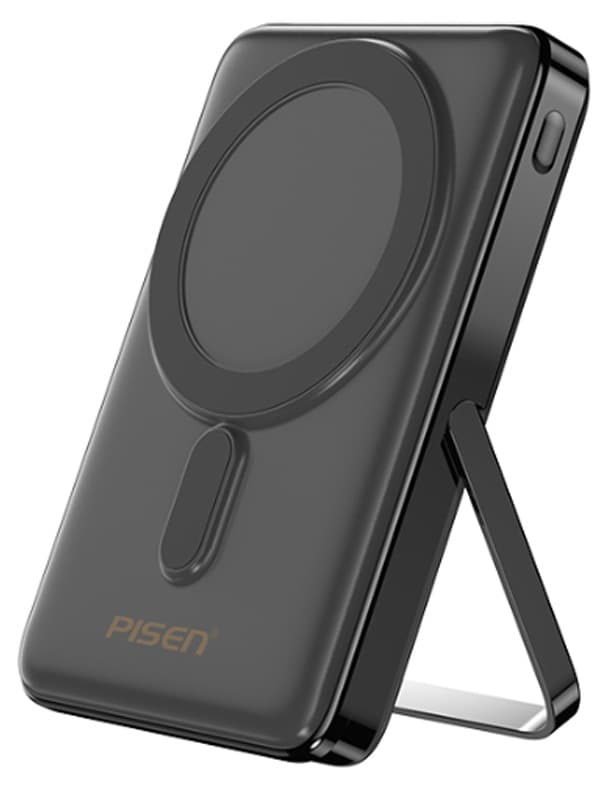 Pin sạc dự phòng không dây Pisen 10.000 mAh QUICK – POWERMag Digital TP-D080 30W Màu xám