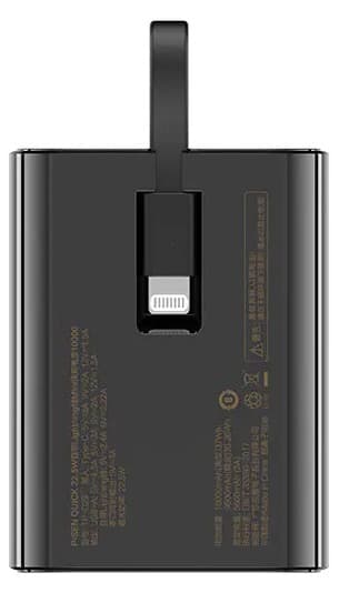 Pin sạc dự phòng Pisen 10.000 mAh TP-D29 22.5W Màu đen