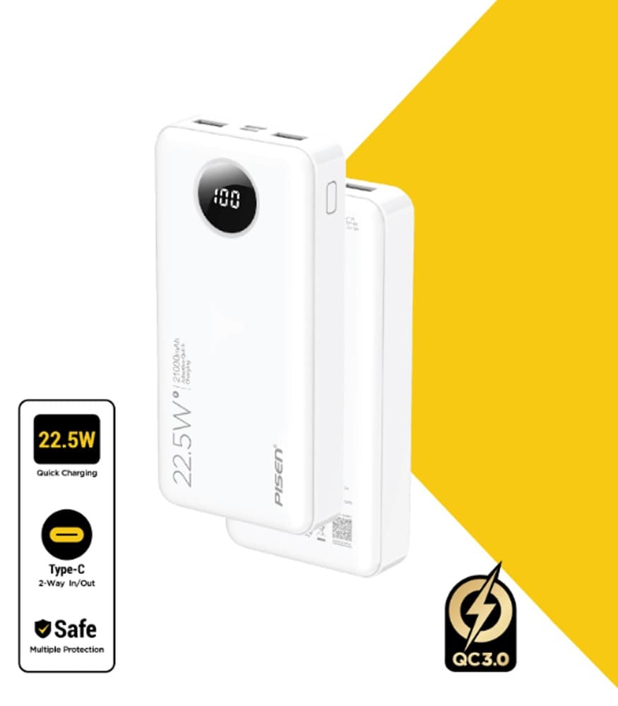 Pin sạc dự phòng Pisen 21.000 mAh PRO-Power Cube TS-D301 22.5W
