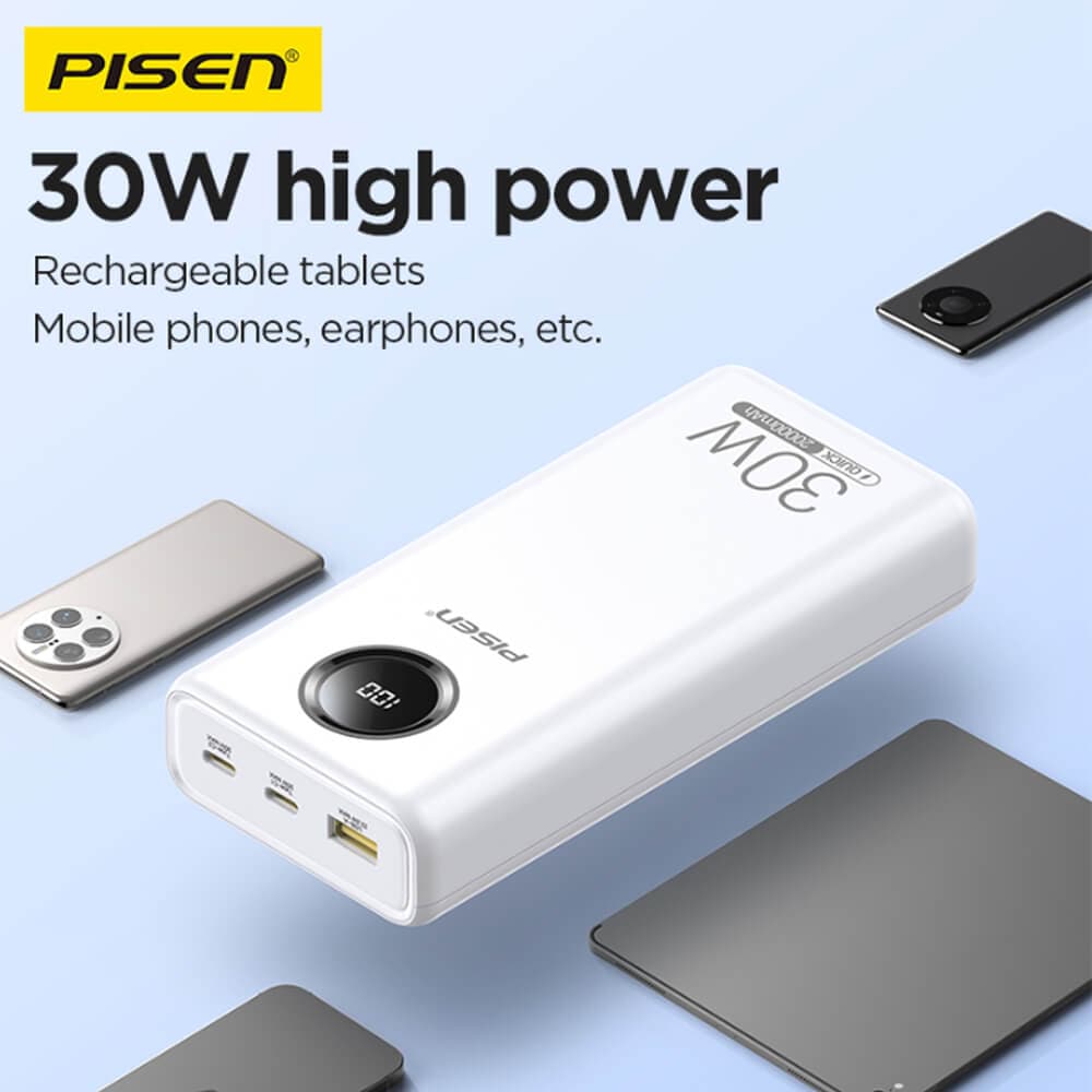 Pin sạc dự phòng Pisen 20.000 mAh QUICK -Power Cube TS-D337 30W