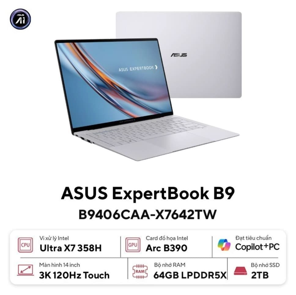 Laptop Asus ExpertBook Ultra B9406CAA-X7642TW