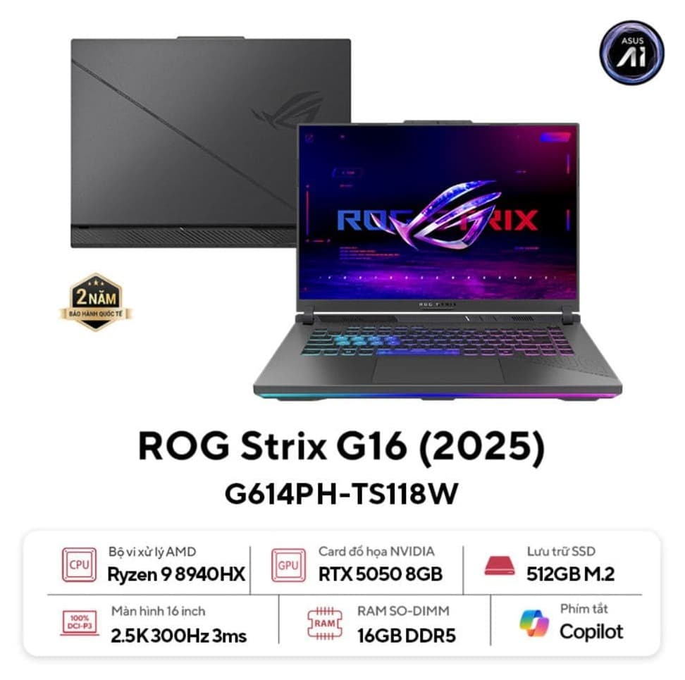 Laptop Asus Gaming ROG Strix G16 G614PH-TS118W