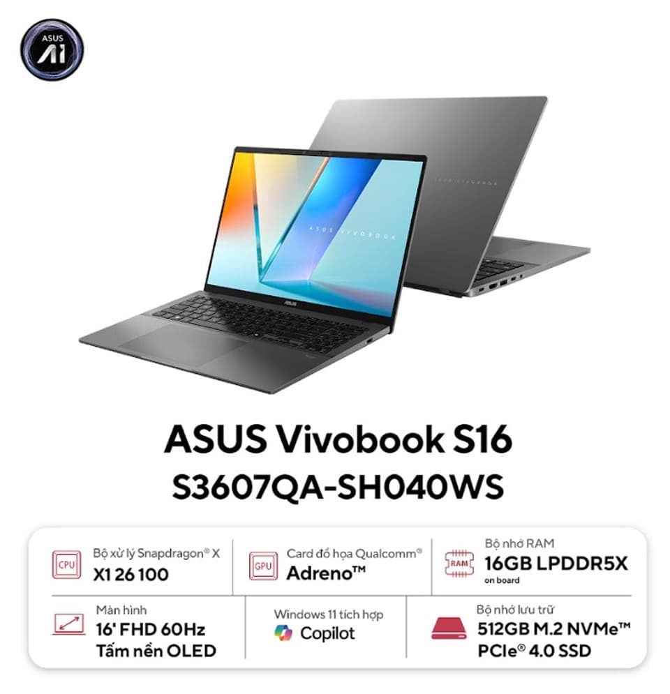 Laptop Asus Vivobook S S16 S3607QA-SH040WS
