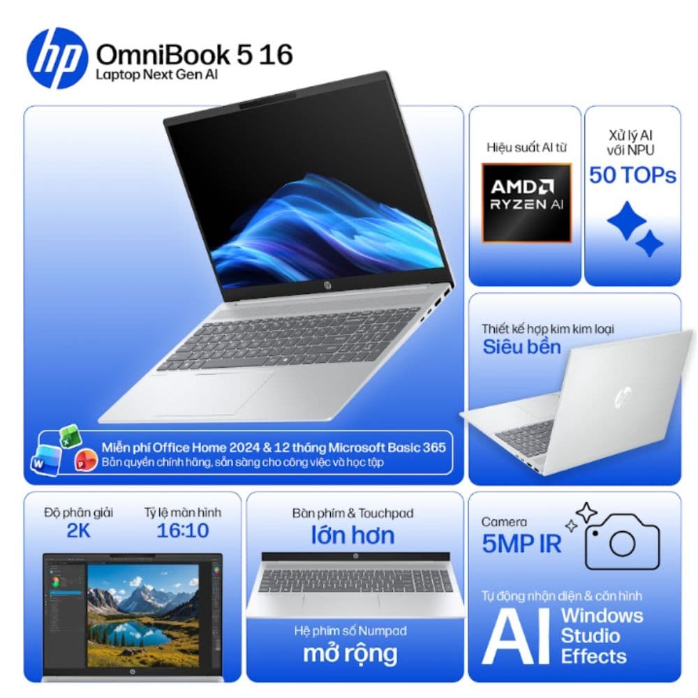 Laptop HP OmniBook 5 16-ag1069AU BZ7T1PA