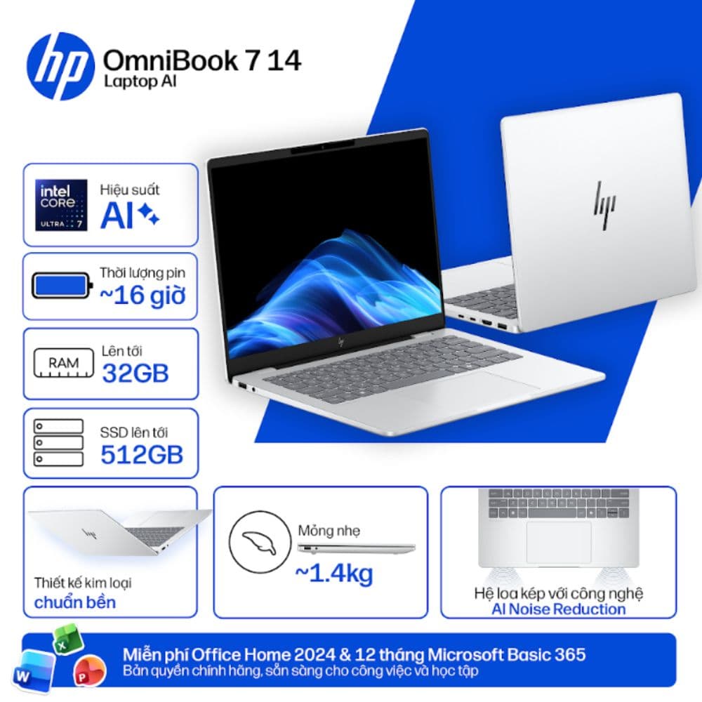 Laptop HP OmniBook 7 14-fr0024TU C1MN0PA