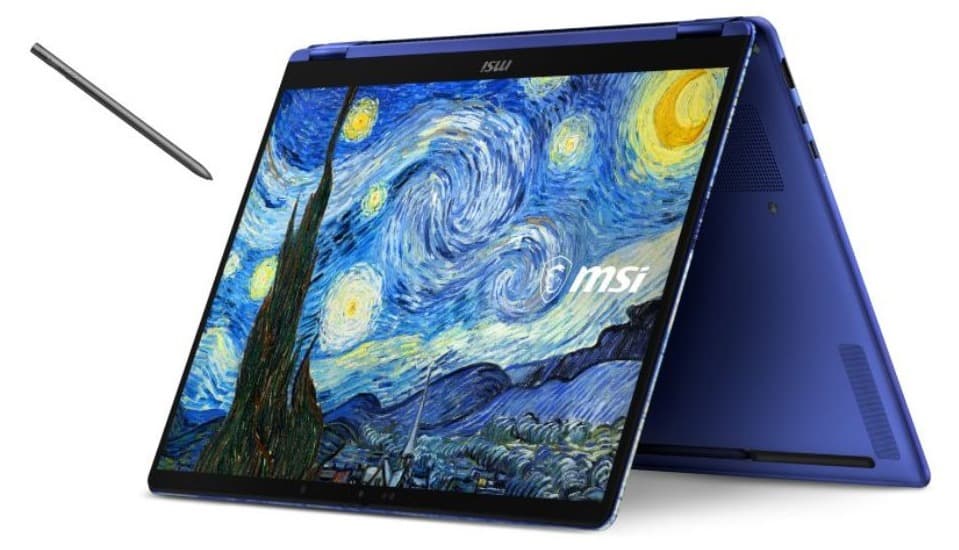 Laptop MSI Prestige Flip AI+ Vincent van Gogh Edition The Starry Night 259VN