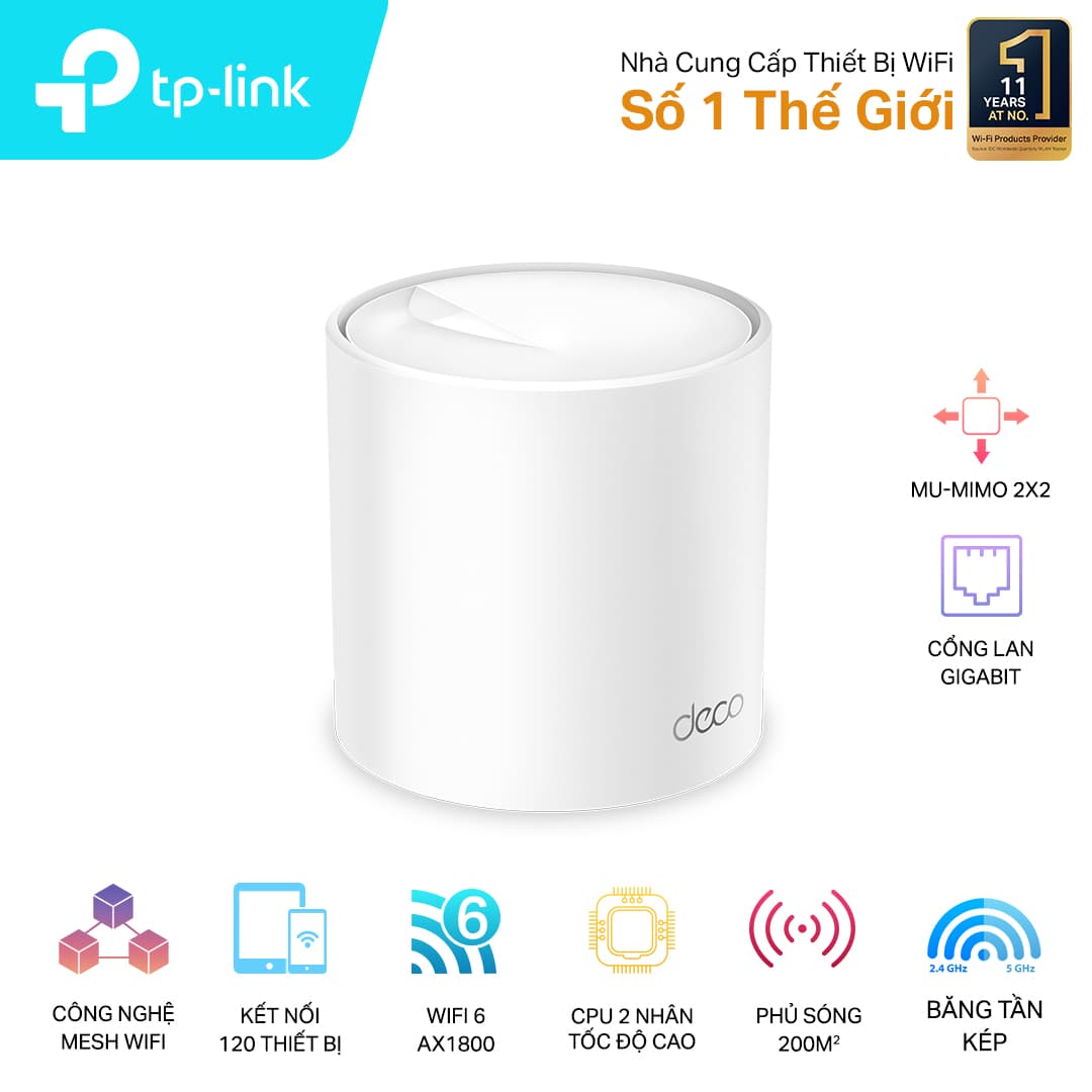 Bộ phát wifi 6 TP-Link Deco X20 1-Pack