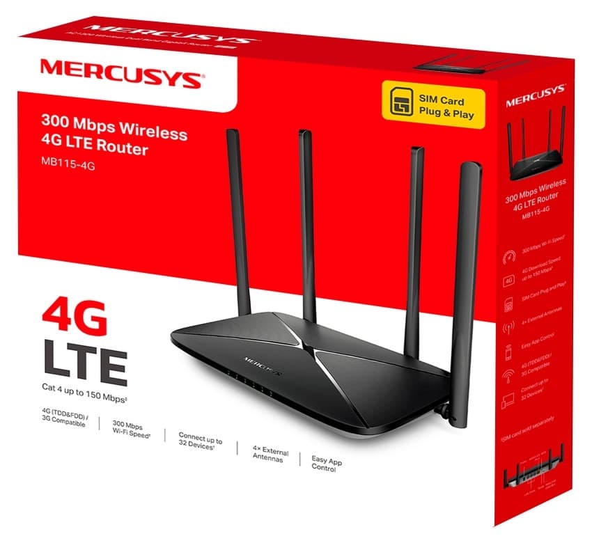 Bộ phát wifi 4G Mercusys MB115-4G