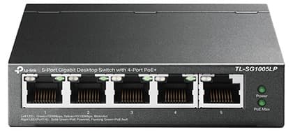 Switch TP-Link TL-SG1005LP (Gigabit (1000Mbps)/ 5 Cổng/ 4 cổng PoE/ Vỏ Thép)