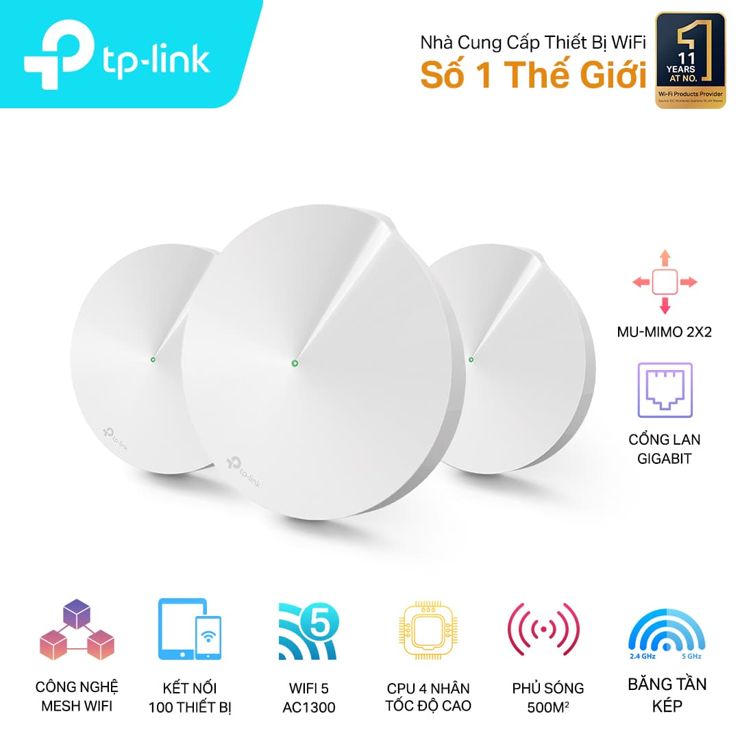Bộ phát wifi TP-Link Deco M5 3-Pack