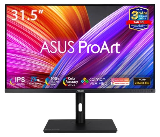 Màn hình đồ họa Asus ProArt PA328QV (31.5Inch/ 2K (2560×1440)/ 5ms/ 75HZ/ 400cd/m2/ IPS/ Loa)