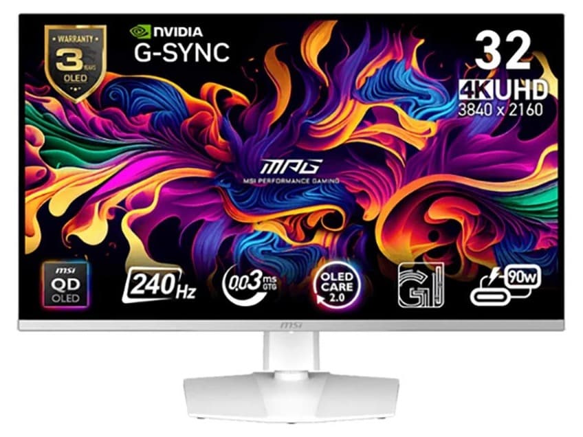 Màn hình gaming MSI MPG321URXW QD-OLED (32Inch/ 4K (3840 x 2160)/ 0.03ms/ 240Hz/ 250cd/m2/ OLED)