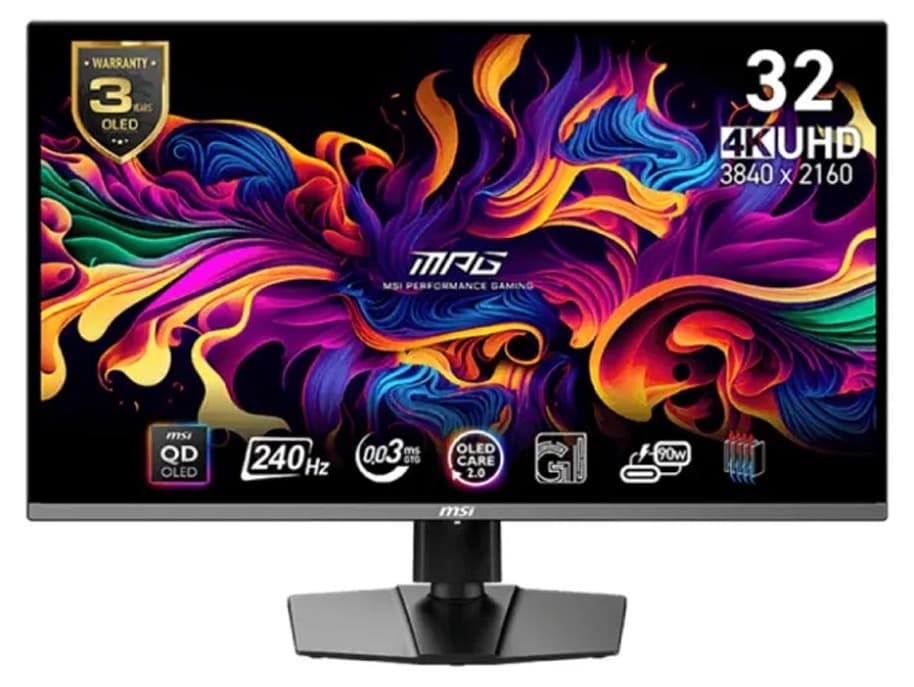 Màn hình gaming MSI MPG321URX QD-OLED (32Inch/ 4K (3840 x 2160)/ 0.03ms/ 240Hz/ 250cd/m2/ OLED)