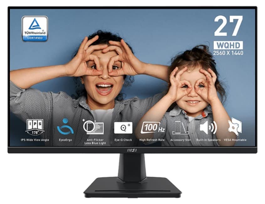 Màn hình MSI PRO MP275Q (27Inch/ QHD (2560×1440)/ 1ms/ 100HZ/ 300cd/m2/ IPS/ Tích hợp loa)