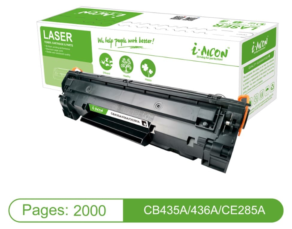 Mực in laser I-Aicon CB435A/436A/CE285A