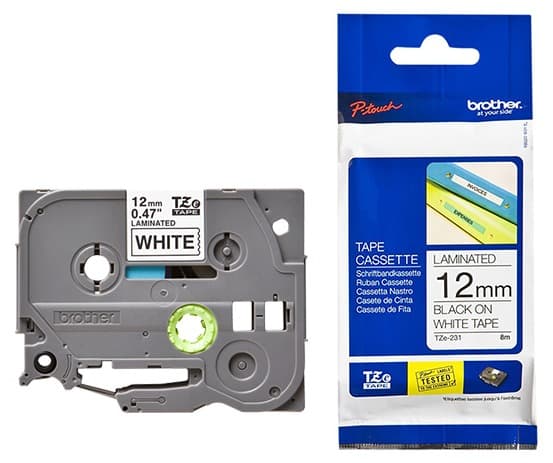 Nhãn in Brother TZE-231 12mm