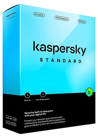 Phần mềm diệt virus Kaspersky Standard 1 thiết bị