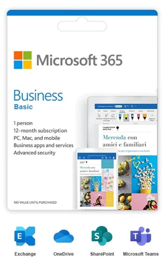 Dịch vụ trực tuyến Microsoft 365 Business Basic – No Team