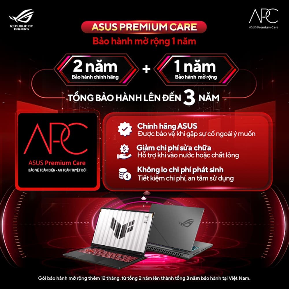 Gói dịch vụ gia hạn bảo hành Laptop Asus Gaming IWEP-12M 12 tháng