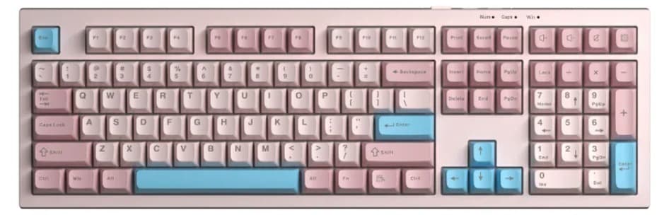 Bàn phím Gaming Aula S102 Hồng Xanh Dương
