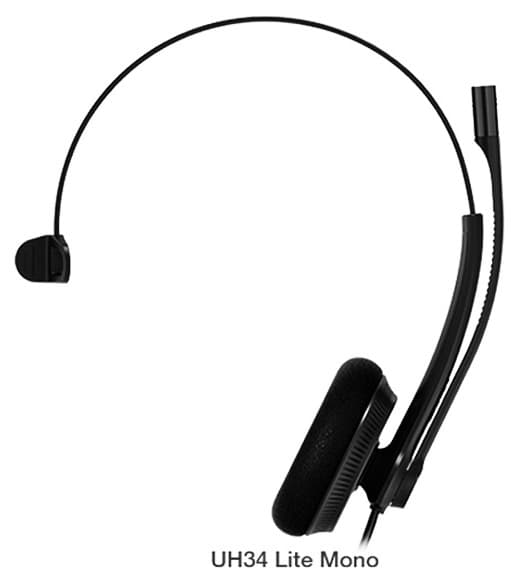 Tai nghe call center Yealink UH34 Lite Mono(chuẩn USB, 1 tai)-đệm xốp