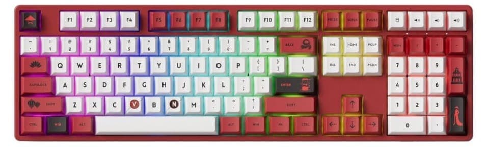 Bàn phím cơ AKKO 5108B Plus Red World Tour Viet Nam