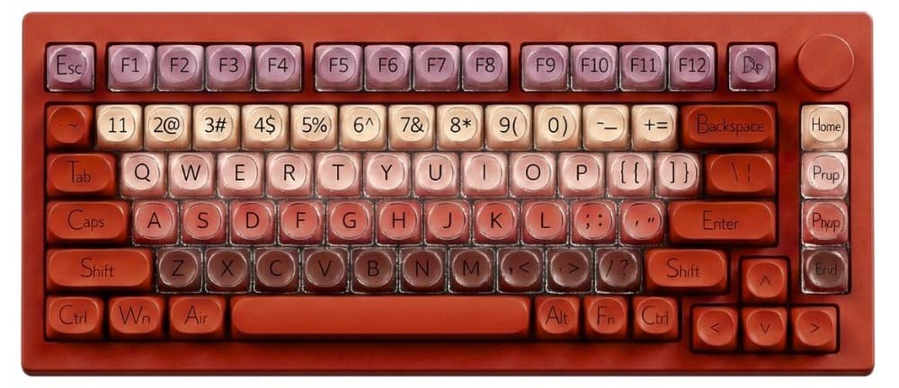 Bàn phím cơ AKKO Veekos K75 Wine Red
