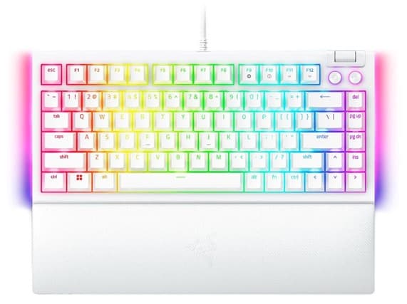 Bàn phím cơ Razer Blackwidow V4 75% White Tactile