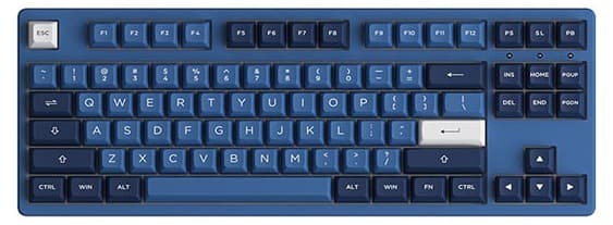Bàn phím cơ AKKO 3087 RF Ocean Star Wireless Akko V3 Cream Blue switch