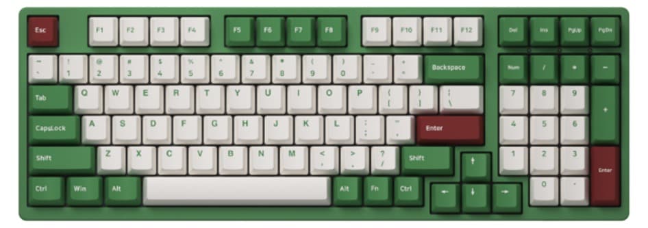 Bàn phím cơ AKKO 3098B Plus Matcha Red Bean