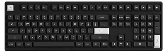 Bàn phím cơ AKKO 3108 RF White on Black Wireless Akko V3 Cream Yellow switch