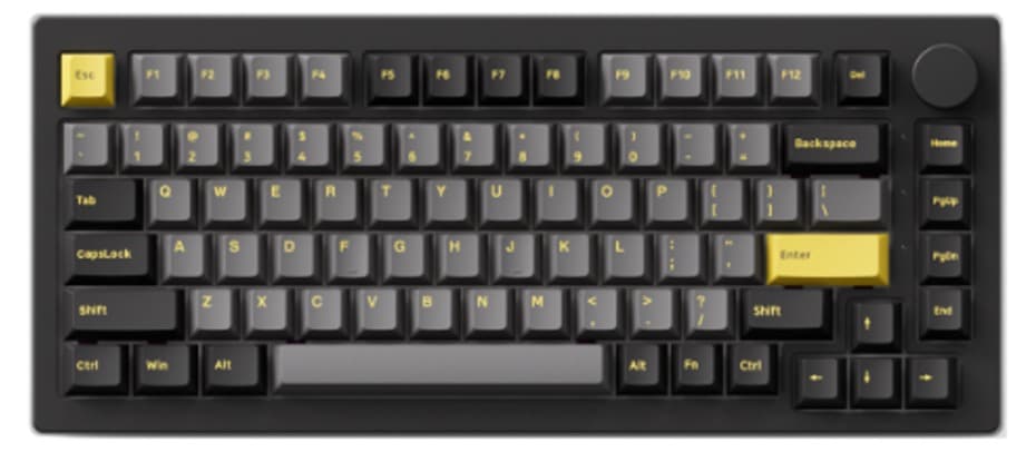 Bàn phím cơ AKKO 5075B Plus Black Gold