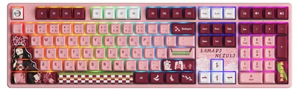 Bàn phím cơ AKKO 5108B Plus Multi-modes Demon Slayer – Kamado Nezuko Akko CS Crystal switch