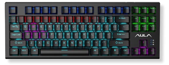 Bàn phím cơ Aula F3032 Đen Red Switch