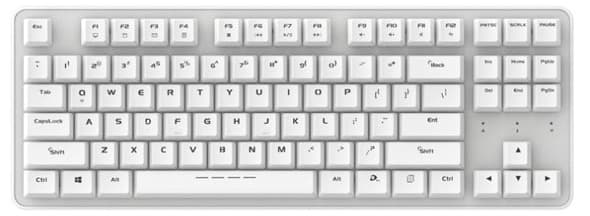 Bàn phím cơ DareU EK807G White Wireless Brown switch