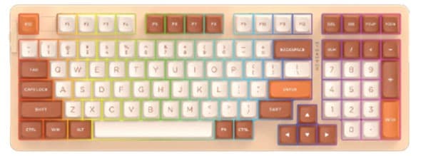 Bàn phím cơ Dareu Không dây A98 Pro-Tiramisu (Dareu Dream (Linear)/ LED RGB)