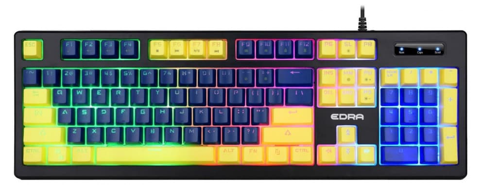 Bàn phím Gaming E-Dra EK302 Blue + Yellow