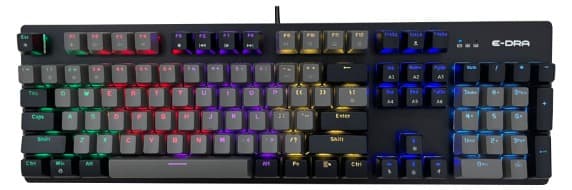 Bàn phím cơ E-Dra EK3104L – Beta (Black + Dark Gray) Blue Switch