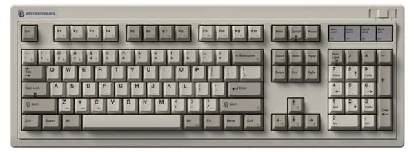 Bàn phím cơ FL-Esports OG104 Retro Grey 3 Mode — bản 2