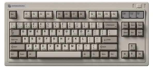 Bàn phím cơ FL-Esports OG87 Retro Grey 3 Mode — bản 2