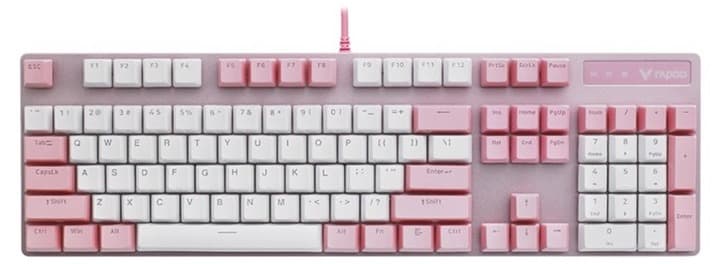 Bàn phím cơ Rapoo V500 Pro Pink White (Hồng)