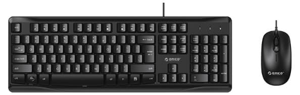 Bộ bàn phím chuột có dây Orico KM01-BK