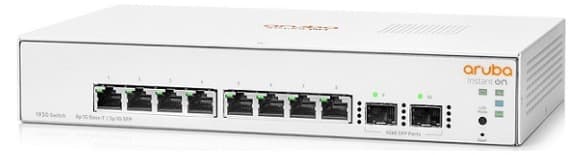 Switch Aruba Instant On 1930 JL680A (Gigabit (1000Mbps)/ 8 Cổng/ 2 SFP/ Managed Switch/ Vỏ Thép)