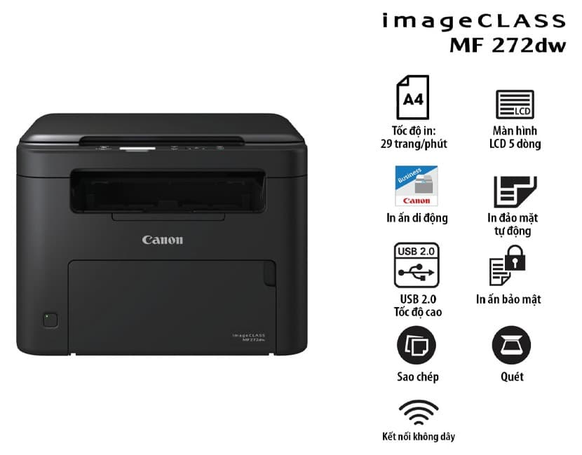 Máy in laser đen trắng Canon MF272dw