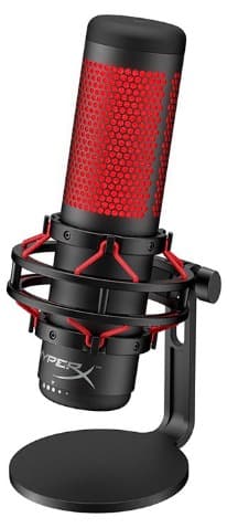 Micro HYPERX QUADCAST GAMING BLACK RED – HX-MICQC-BK