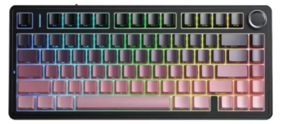 Bàn phím cơ Aula F75 Đen Hồng Gradient Reaper switch