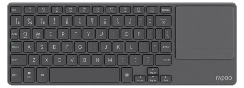Bàn phím không dây Rapoo E900T Màu đen – Bàn phím kèm touchpad không dây