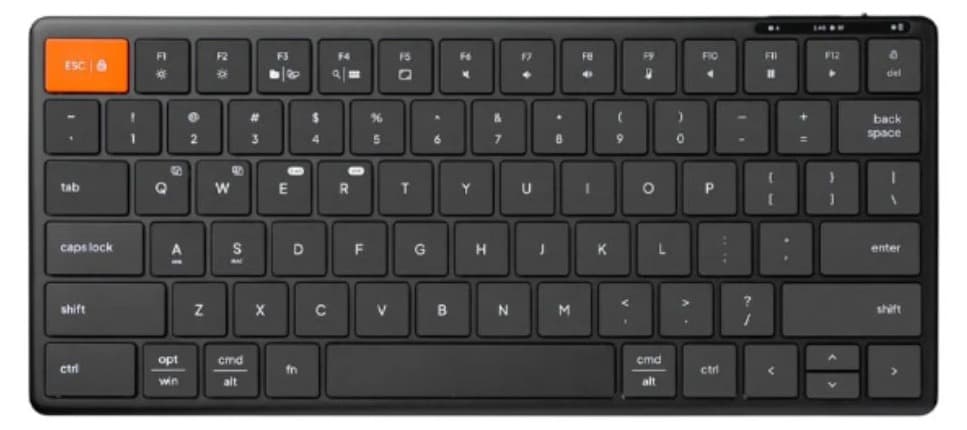 Bàn phím không dây HyperWork Gen 3 HPW-KB1-G3-BLK Đen