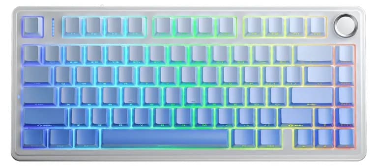 Bàn phím cơ Aula 3 MODE F75/ F75 PRO Trắng xanh dương gradient Reaper switch